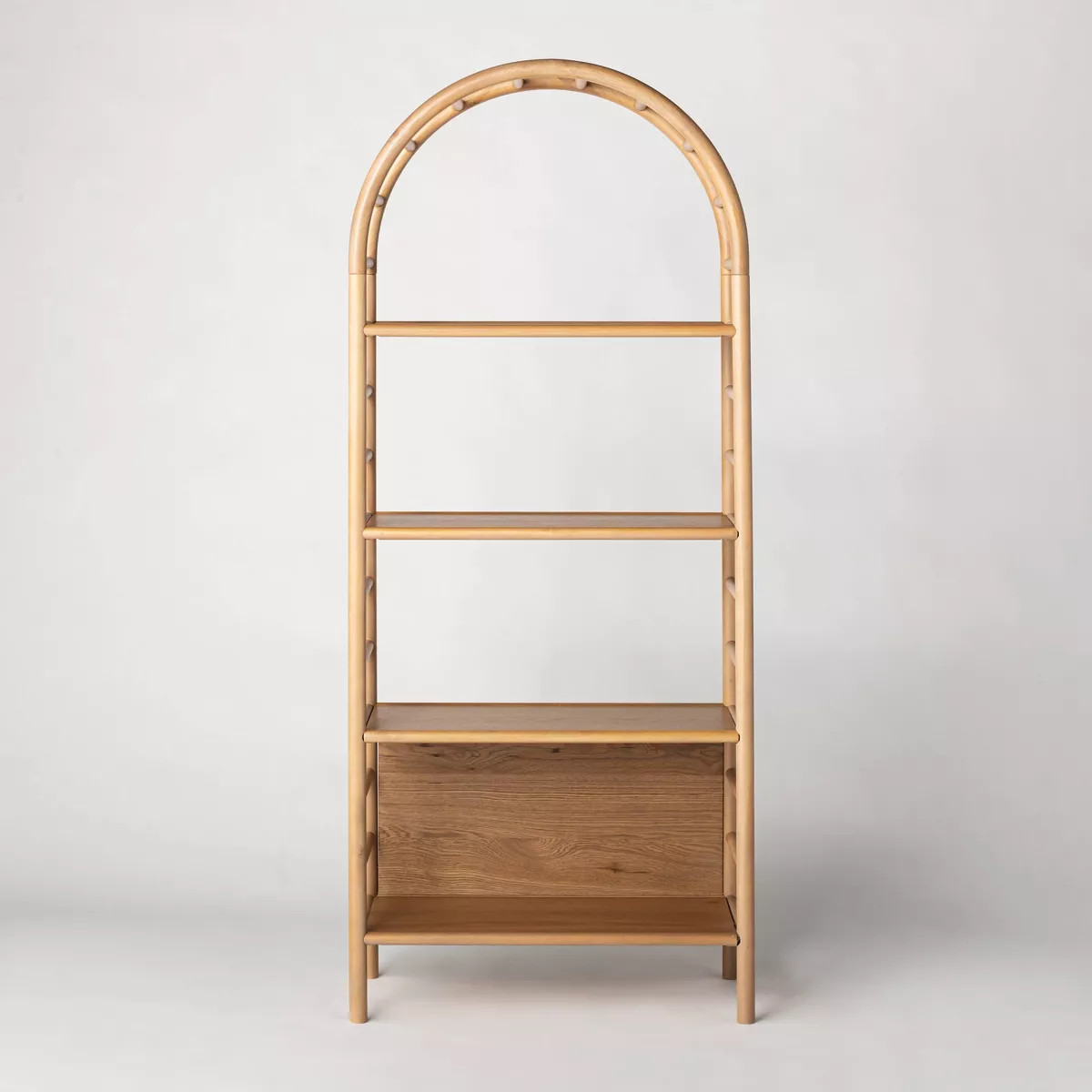 72" Holladay Curved Wooden Bookcase - Threshold™ designed with Studio McGee | Target