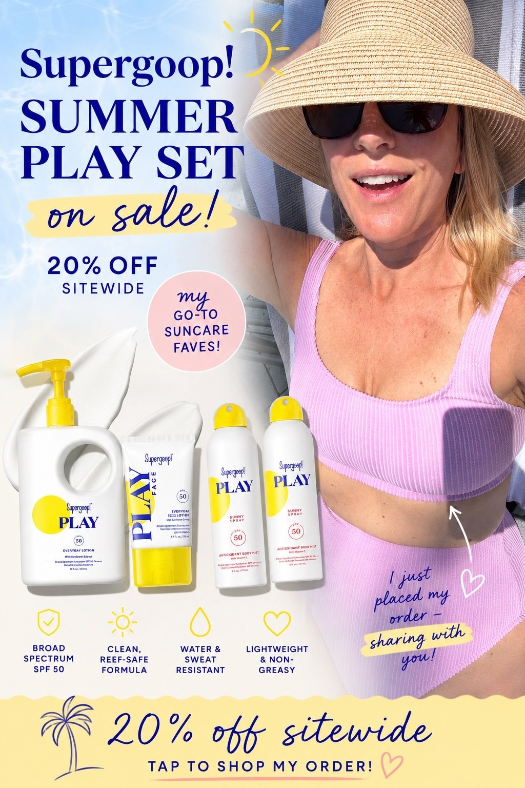 Supergoop sale! 20% site wide! I don’t have an additional code but we can use JenReed10 bc our girl got one for an extra 10% off! 

Sharing the items I’m grabbing! Lots of great stuff to protect our skin and largest organ! 

#skincare #supergoop #ltksale

#LTKActive #LTKselfcare #LTKmomlife