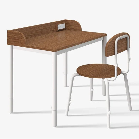 Mainstays Kids Grow With Me Adjustable Desk and Chair, Warm Walnut | Walmart (US)