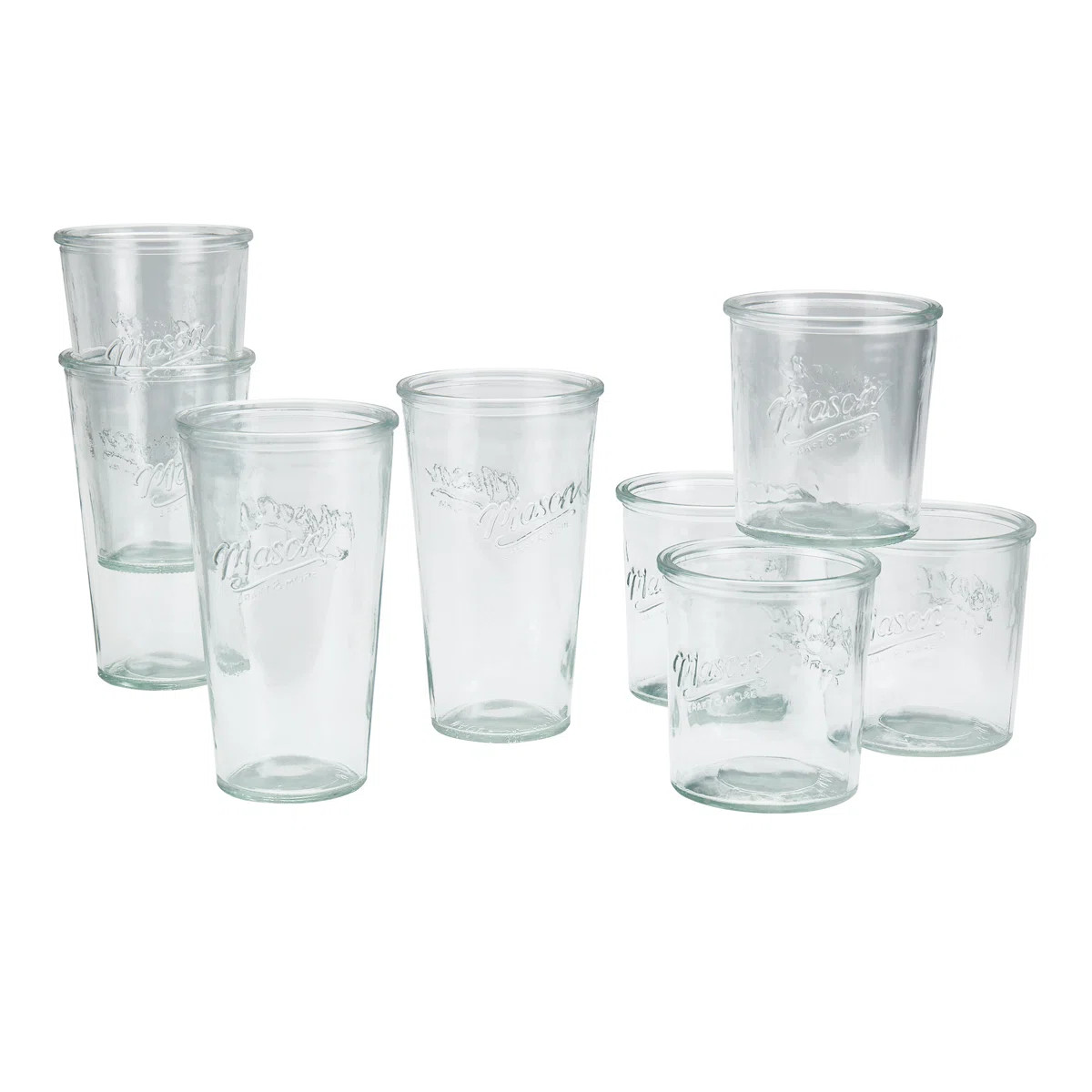 Mason Craft & More 8pk Glass Tumbler Set | Wayfair North America