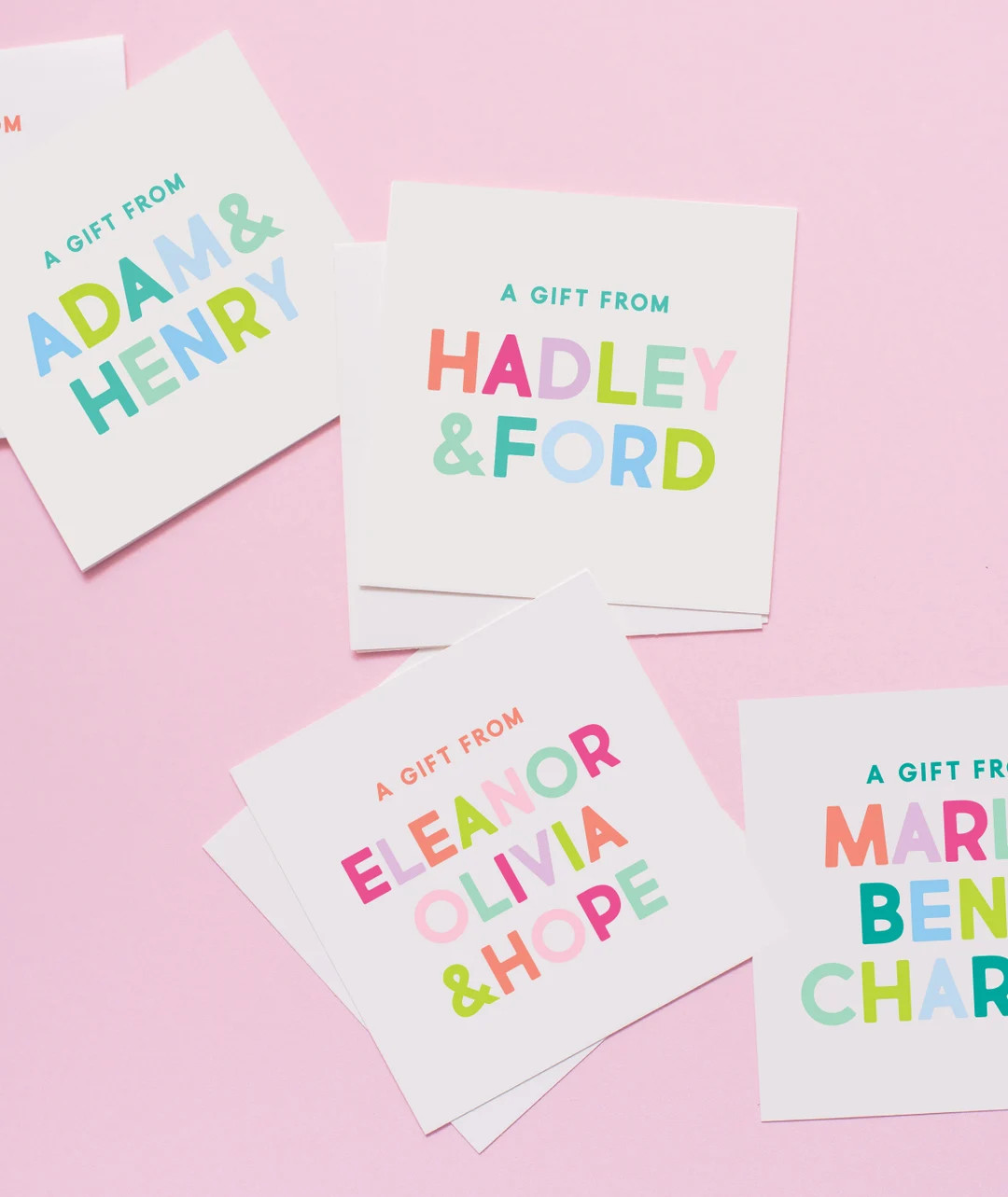 Kid's Gift Stickers, Square Stickers, Personalized Stickers, Vinyl Stickers, Name Stickers, Birth... | Etsy (US)