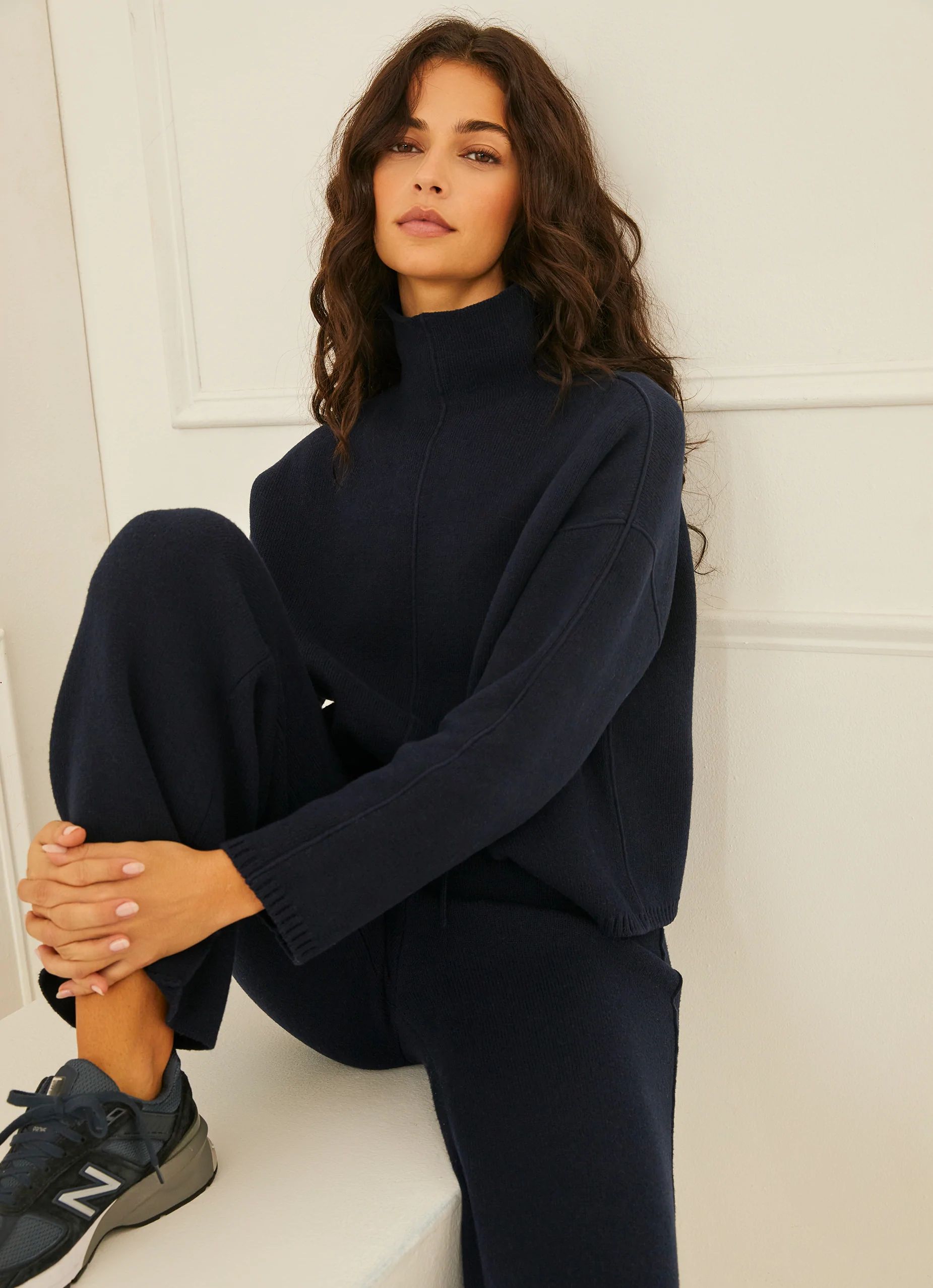Turtleneck with Piping Details | Something Navy