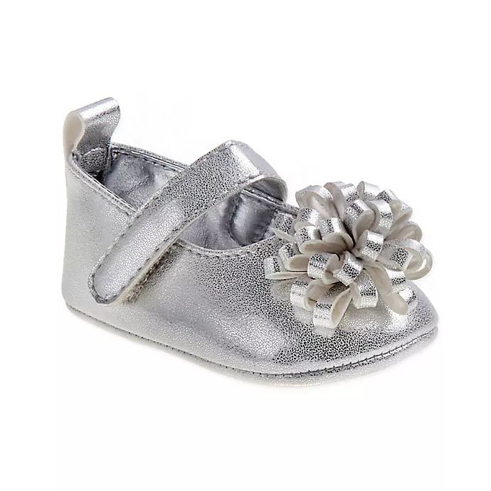Laura Ashley® Mary Jane Shoes in Silver | buybuy BABY