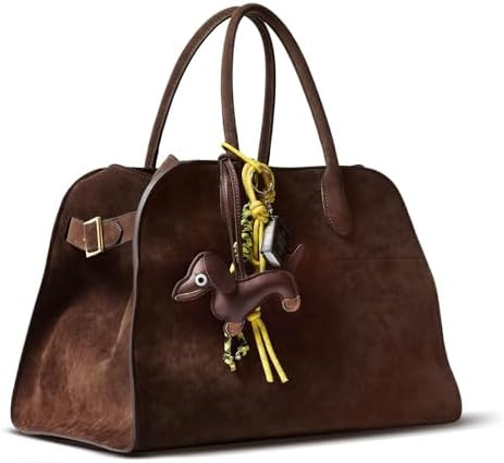 Purely Hand-Sewn Luxury Faux Suede Leather Tote Bag, HOBO bag, Purse for women, Travel Handbag wi... | Amazon (US)