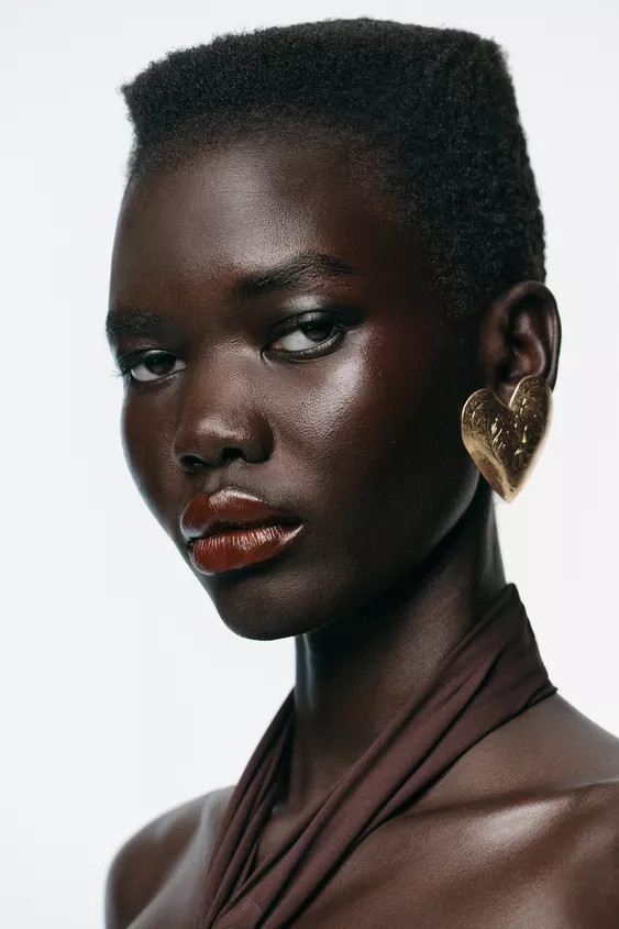 TEXTURED HEART EARRINGS | Zara UK