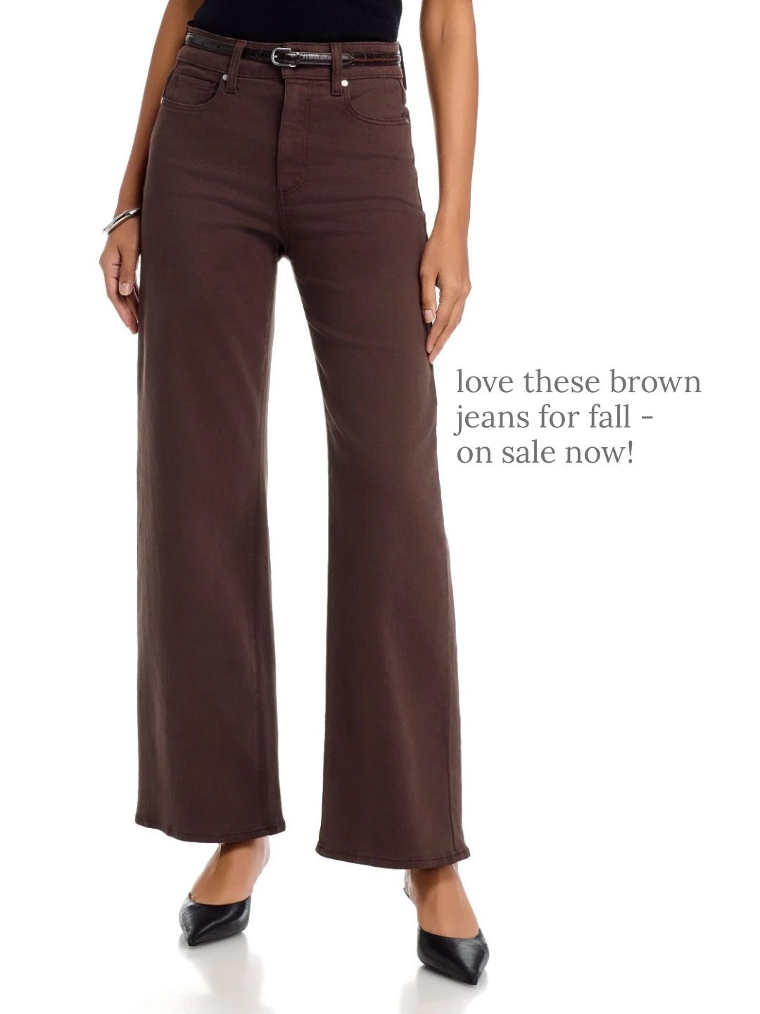 Brown jeans are huge for fall and these Paige jeans are super flattering and 20% off now!

Fall fashion, fall outfit, wide leg jeans,

#LTKSaleAlert #LTKOver40