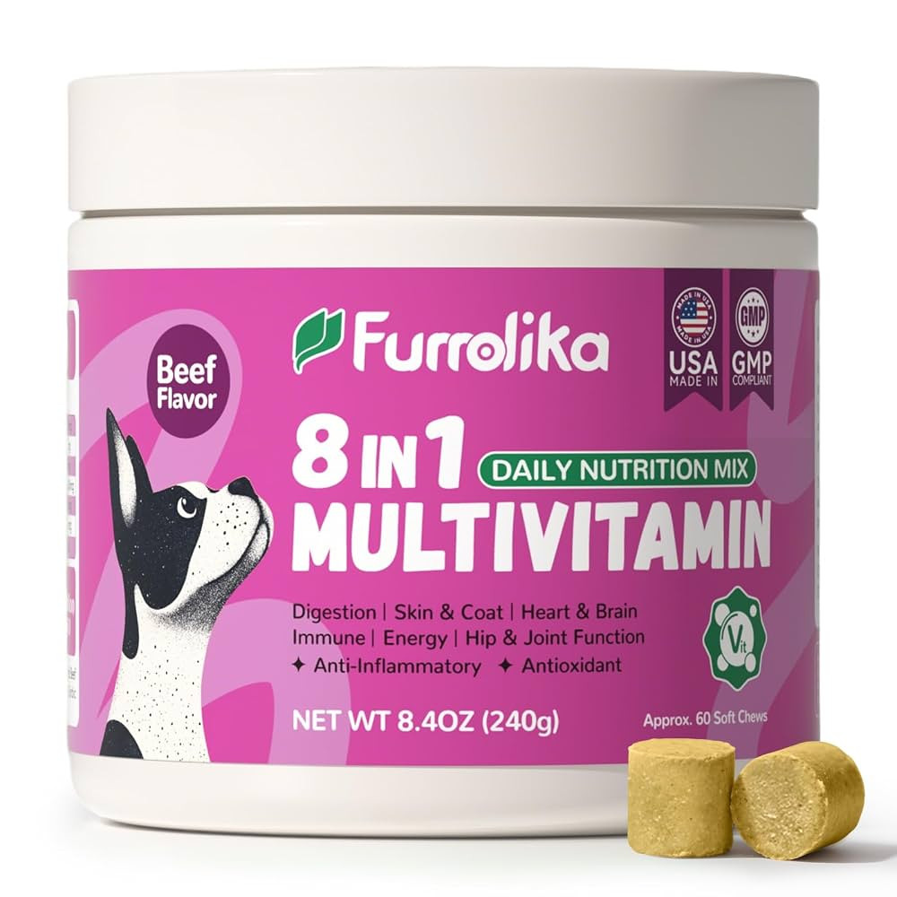 Furrolika Multivitamin Chews for Dogs - Dog Vitamins and Supplements with Glucosamine, Chondroiti... | Amazon (US)