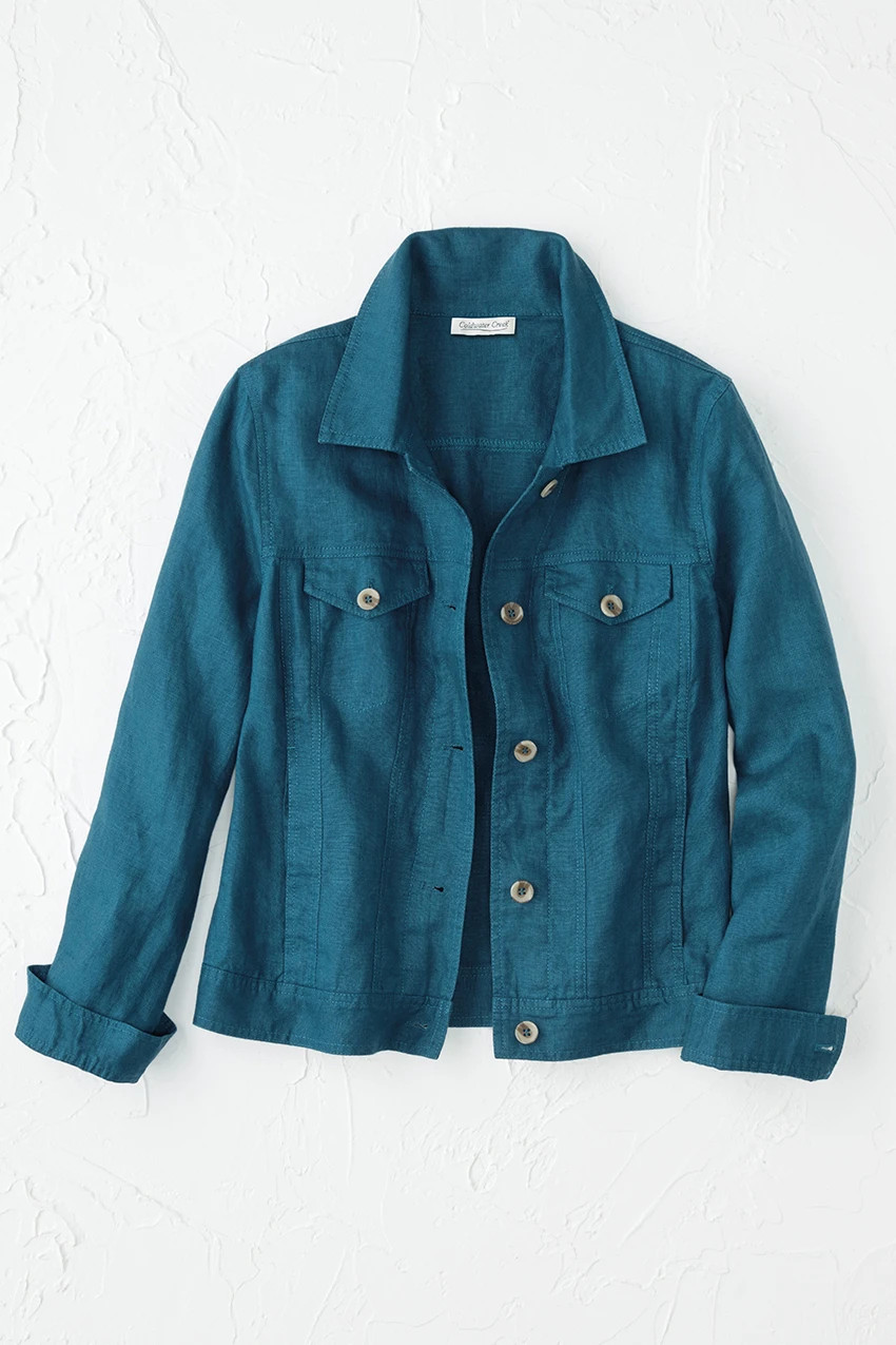 Journeys Lightweight Washable Linen Jacket | Coldwater Creek