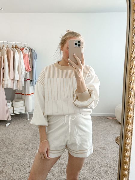 Matching comfy set from Amazon. Wearing a medium. The shorts will need a nude undergarment underneath! 

Amazon prime // Amazon find // comfy set // travel outfit 

#LTKFind