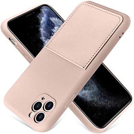 MZELQ iPhone 11 Pro Max Case 2019 (6.5 Inch) Liquid Silicone Card Slot Soft Cover Shockproof Anti... | Amazon (US)
