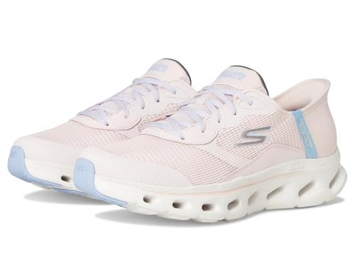 Skechers Women's Go Walk Glide Step 2.0 Belah Hands Free Slip-Ins Sneaker, Light Pink, 7.5 | Amazon (US)