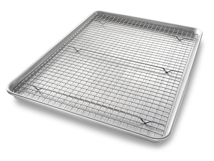 USA Pan Bakeware Nonstick Extra Large Sheet Pan & Cooling Rack - 2 Piece Set - Walmart.com | Walmart (US)