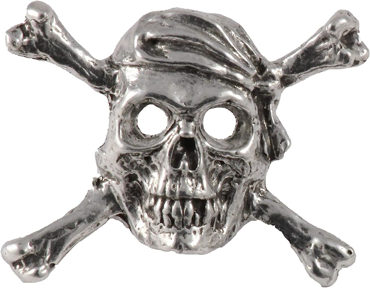 Pirate Skull & Crossbones Pewter Lapel Pin, Brooch, Jewelry, A167 | Amazon (US)
