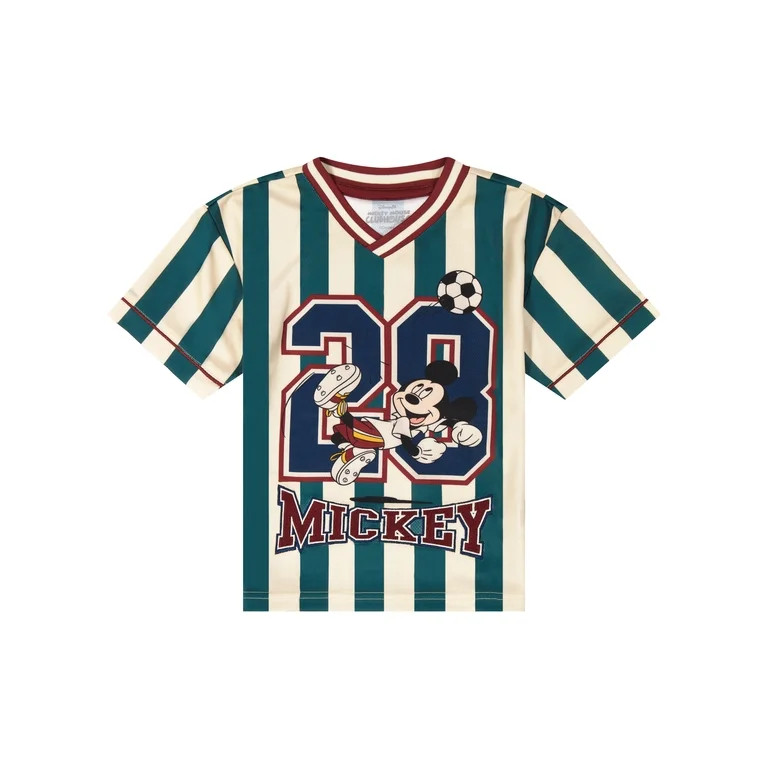 Mickey Mouse Toddler Boy Short Sleeve Jersey, Sizes 12 Months-5T | Walmart (US)