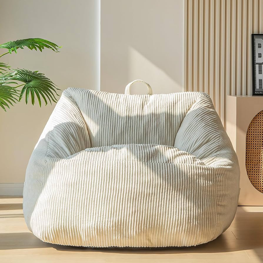 MAXYOYO Bean Bag Chair, Floor Sofa with Handle, Bean Bag Chairs for Adults and Kids, Teens Living... | Amazon (US)