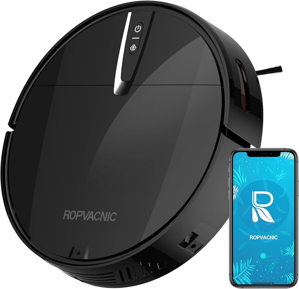 ROPVACNIC Robot Vacuum Cleaner with 3000Pa Cyclone Suction, APP/Voice/Remote Control, Automatic S... | Amazon (US)