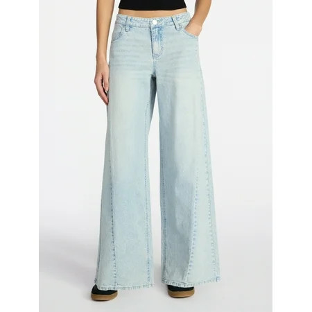 No Boundaries Extra Baggy Jeans 32 Inseam Women s 00-18 | Walmart (US)
