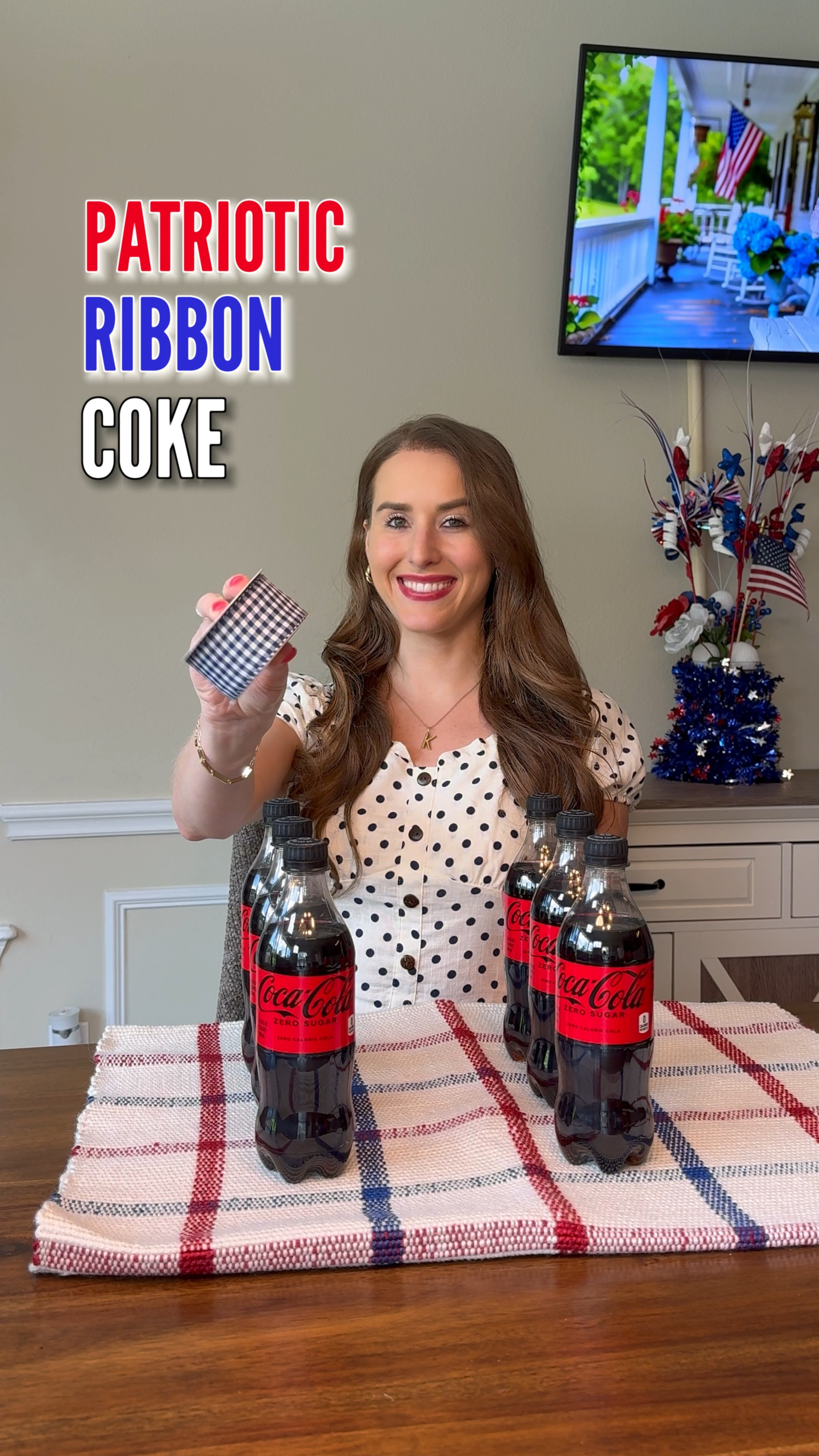 4th of July. 4th of July decor. 4th of July DIY. 4th of July party ideas. July 4th. July 4th party. July 4th decor. Patriotic decor. Patriotic DIY. Patriotic ribbon Coke. 

#LTKVideo #LTKSeasonal #LTKParties