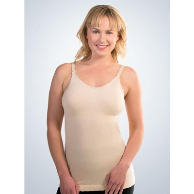 Leading Lady Women's Maternity to Nursing Seamless Cotton Tank (4023) Naturally Nude 4X | Target
