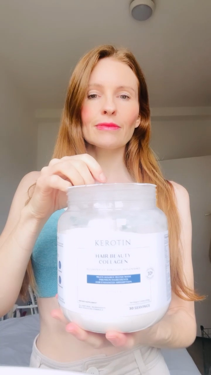 To maintain beautiful hair you have to look after  yourself from the inside out !! This is a focused hair collagen powder that gives quick results and is full of beautiful ingredients. It tastes yummy too ! 
It stimulates the body to produce more collagen mean your hair grows so much healthier with a lot less breakage ! 
My hair is so shiny daily ☺️
.
It’s in the sale and I have a further discount of 15% - LUCYCHAPMAN753 
#hairproducts #haircare #collagen #healthproducts #hairsupplement #beauty #hairgrowth 

#LTKCyberweek #LTKbeauty #LTKsalealert