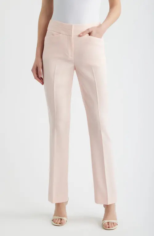 Tahari ASL Bell Bottom Pants in Slipper Pink at Nordstrom, Size 10 | Nordstrom