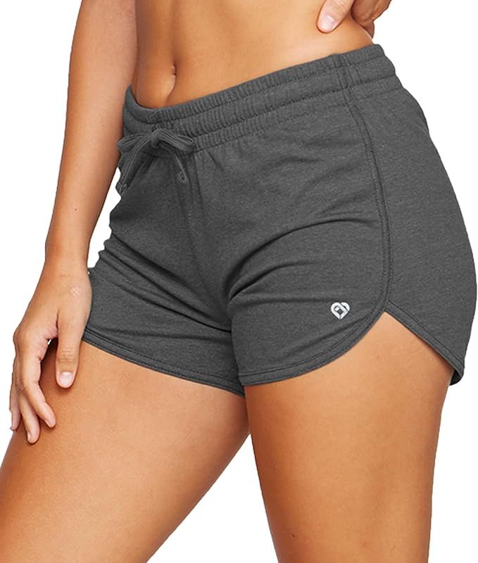 Colosseum Active Women's Simone Cotton Blend Yoga and Running Shorts | Amazon (US)