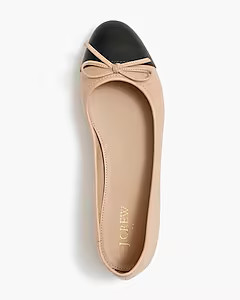 Ballet flats with cap toe | J.Crew Factory