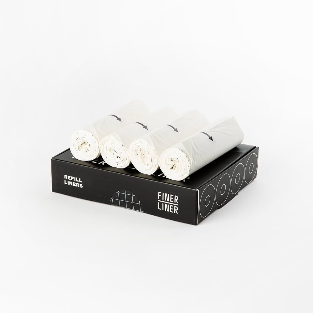 Refill Liners, Includes 4 rolls of unscented trash bag liners (40 count total), Fits up to 3 gall... | Amazon (US)