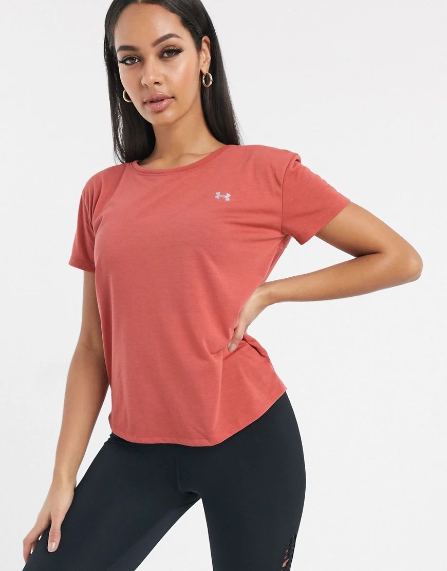 Under Armour mesh t-shirt in pink-Grey | ASOS (Global)