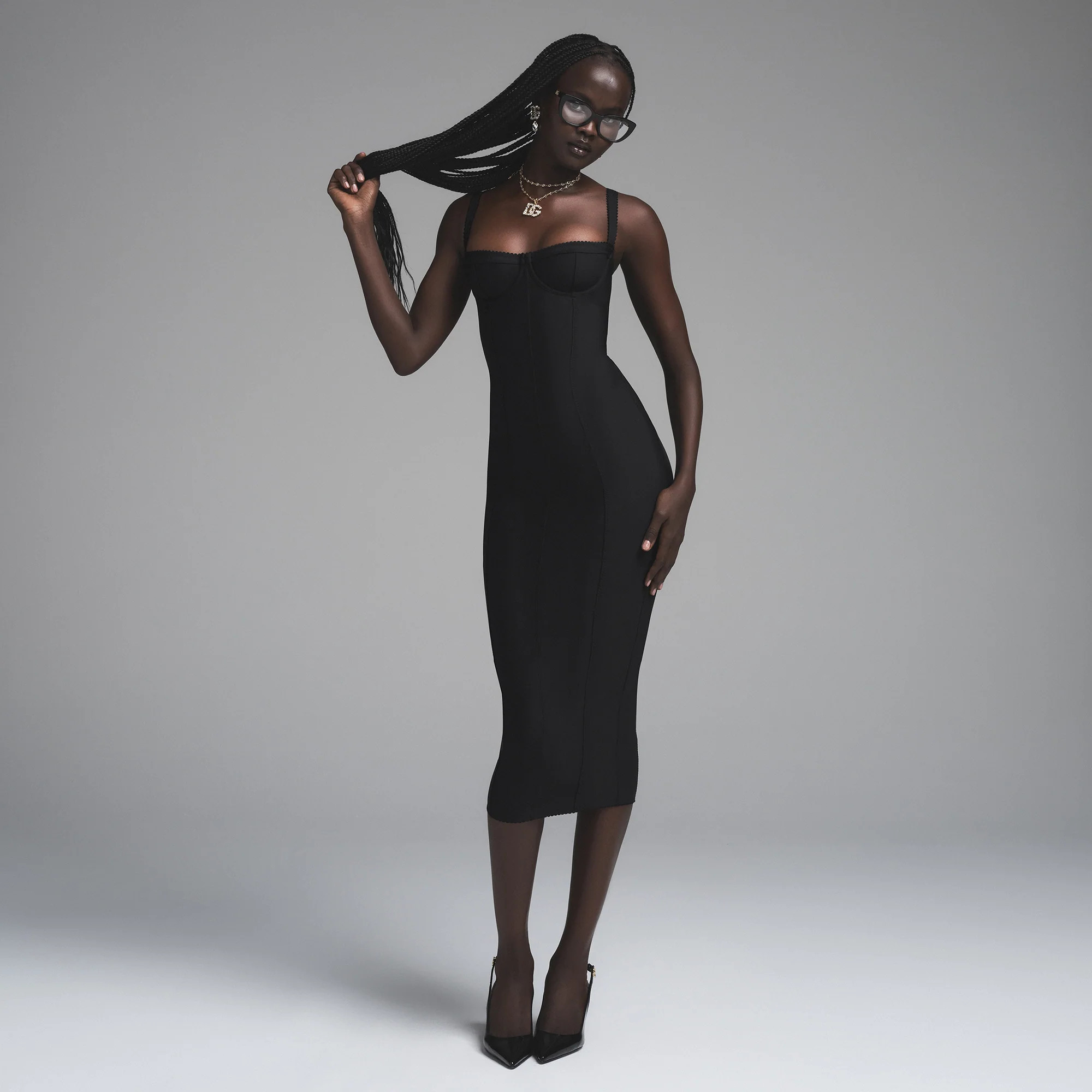 SKIMS Body Dress | Black | Medium | Dolce&gabbana X SKIMS | SKIMS (US)