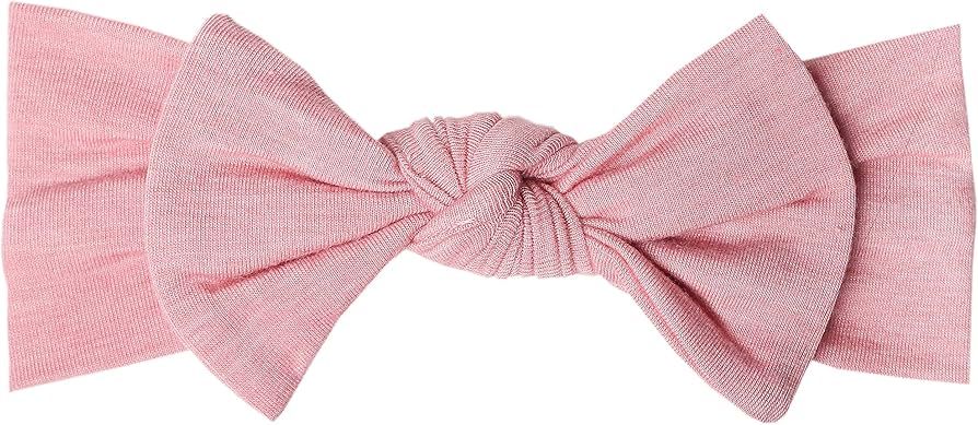 Copper Pearl Baby Stretchy Soft Knit Headband Bow Darling | Amazon (US)