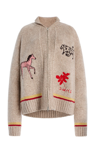 Niasa Embroidered Wool-Blend Knit Cardigan | Moda Operandi (Global)