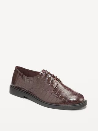 Faux Leather Oxford Shoe | Old Navy (US)