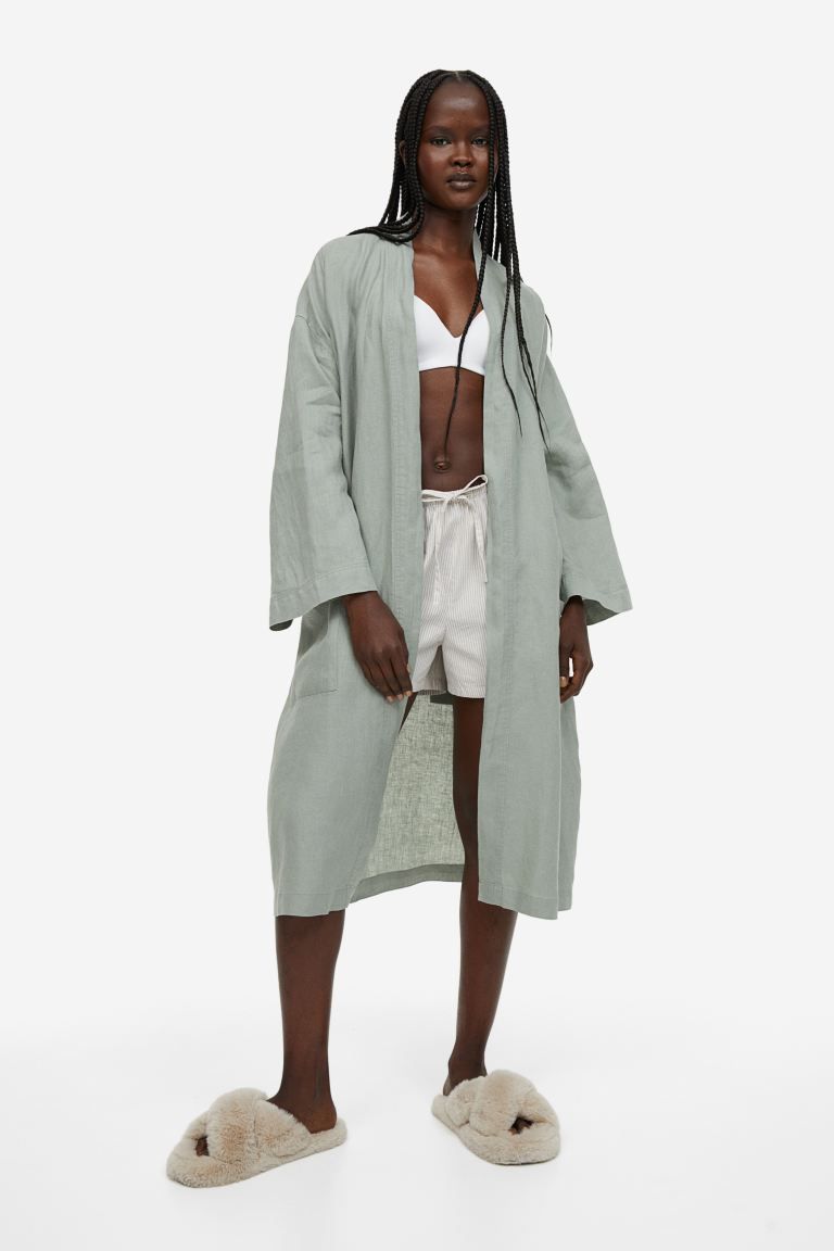 Washed Linen Bathrobe | H&M (US + CA)