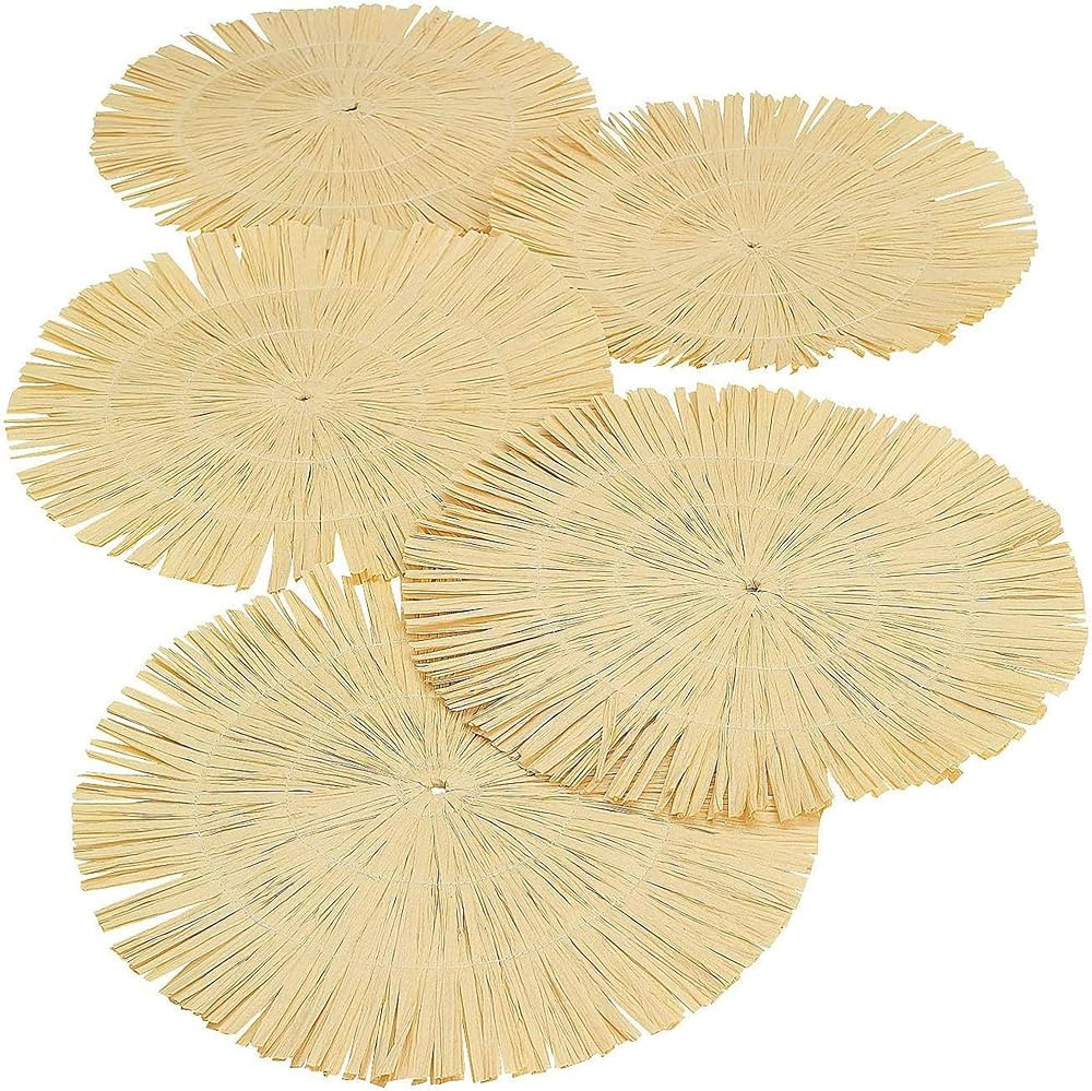 Fun Express Round Luau Place Mats - Bulk Set of 12 Stress-Free Cleanup - 15-Inch Every Table - Pr... | Amazon (US)