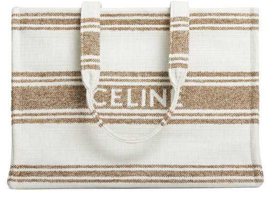 Large cabas thais in striped textile with celine jacquard - CELINE | 24S (APAC/EU)
