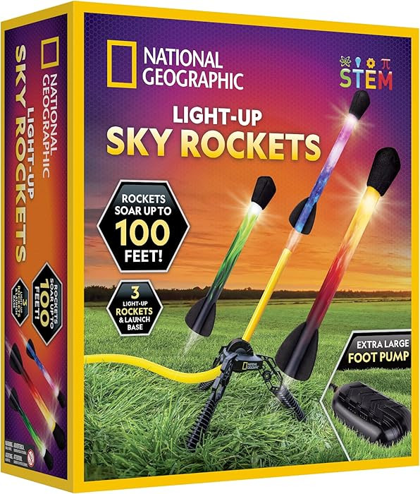 National Geographic Air Rocket Toy – Ultimate LED Rocket Launcher for Kids, Jump and Launch the... | Amazon (US)