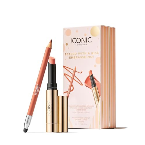 ICONIC LONDON Sealed with a Kiss Gift Set | Includes Melting Touch Lip Balm (Undone) and Fuller Pout Sculpting | Amazon (US)