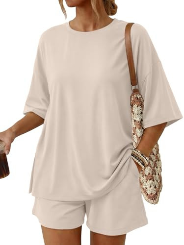 Trendy Queen 2 Two Piece Matching Shorts Set Pockets 2026 Summer Vacation Cruise Spring Outfit Beach Clothes Fashion Resort Wear Athleisure Travel Airport Clothing Oversized Loose Fit Airy Lounge Wear | Amazon (US)