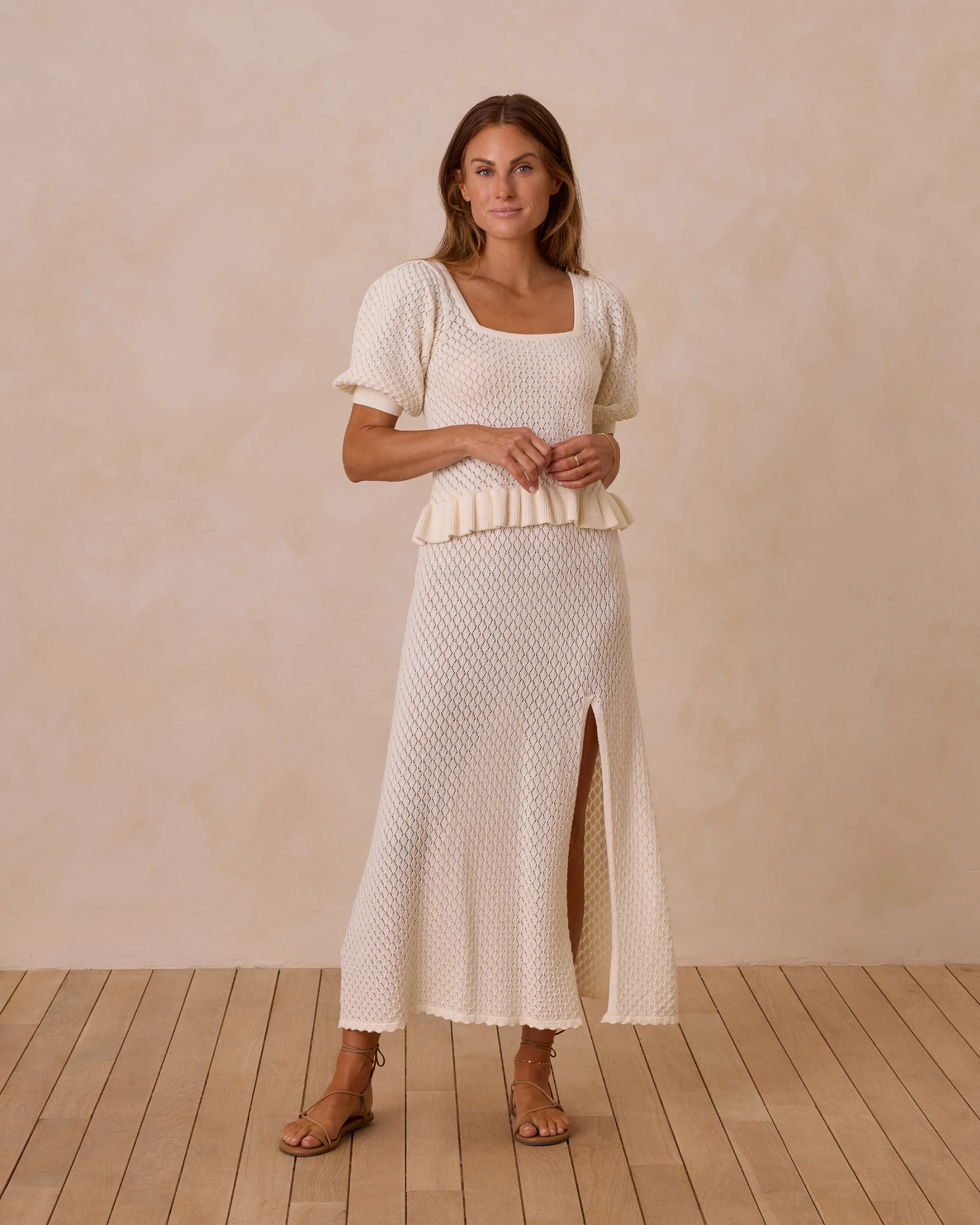 Knit Skirt || Ivory | Rylee + Cru