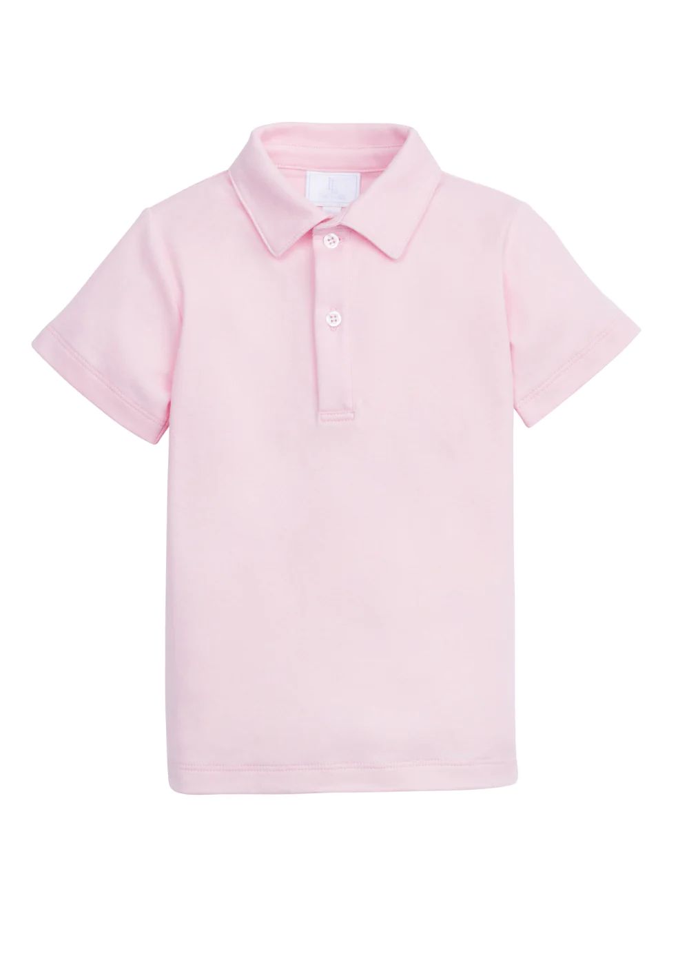 Short Sleeve Solid Polo - Light Pink | Little English