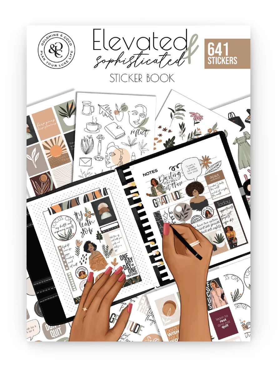Elevated & Sophisticated Sticker Book | Goldmine & Coco