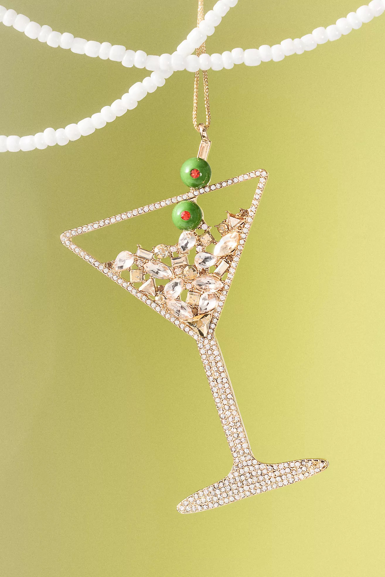 BaubleBar x Anthropologie Jeweled Cocktail Ornament | Anthropologie (US)