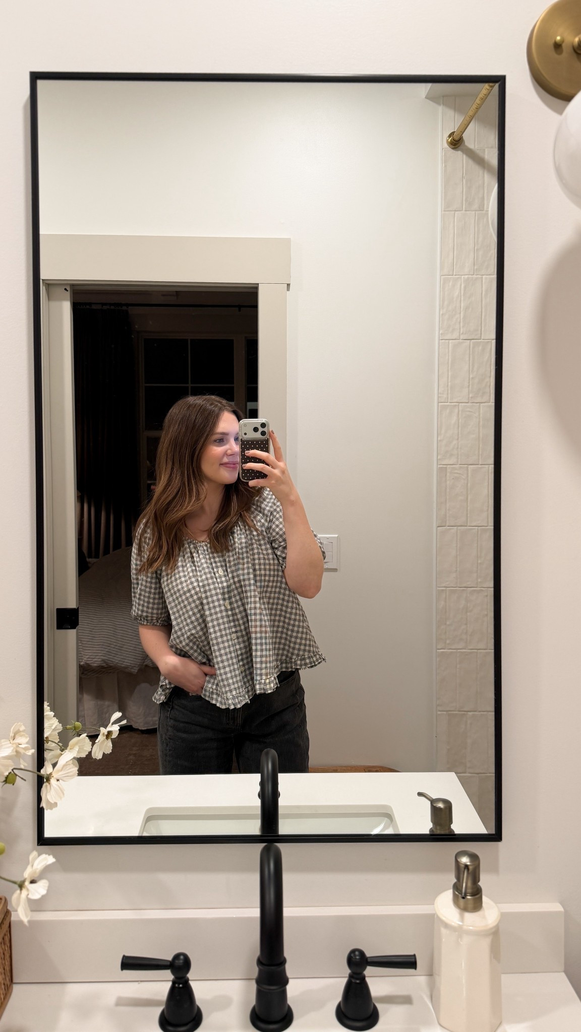 Loving this new target top! It would be so good for a bump or postpartum—it’s super flowy and the buttons work! 

#LTKSeasonal #LTKWorkwear #LTKgrwm