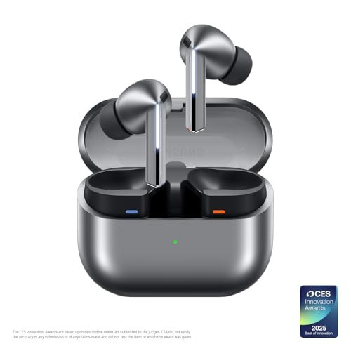 Samsung Galaxy Buds 3 Pro AI True Wireless Bluetooth Earbuds, Noise Cancelling, Sound Optimization, Redesigned Comfort Fit, Silver [US Version, Amazon Exclusive, 2Yr Warranty] | Amazon (US)