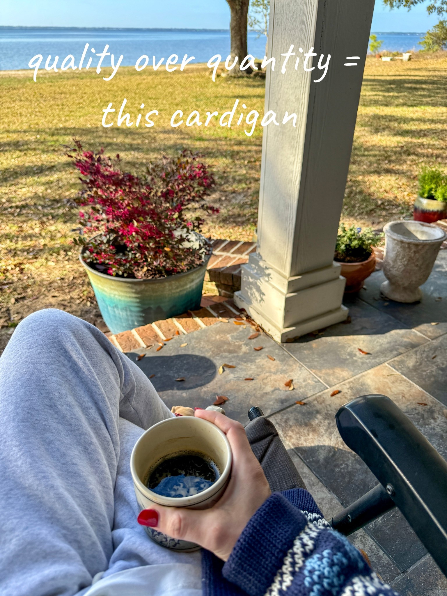 I sized up to a large and love the fit for lounging at home! Yes, lounging in something nice, that I really love is new for me this year! 
It’s like using the nice glasses and dishes all year instead of a few special occasions. Wear something that makes you feel good! 

#LTKmomlife #LTKootd