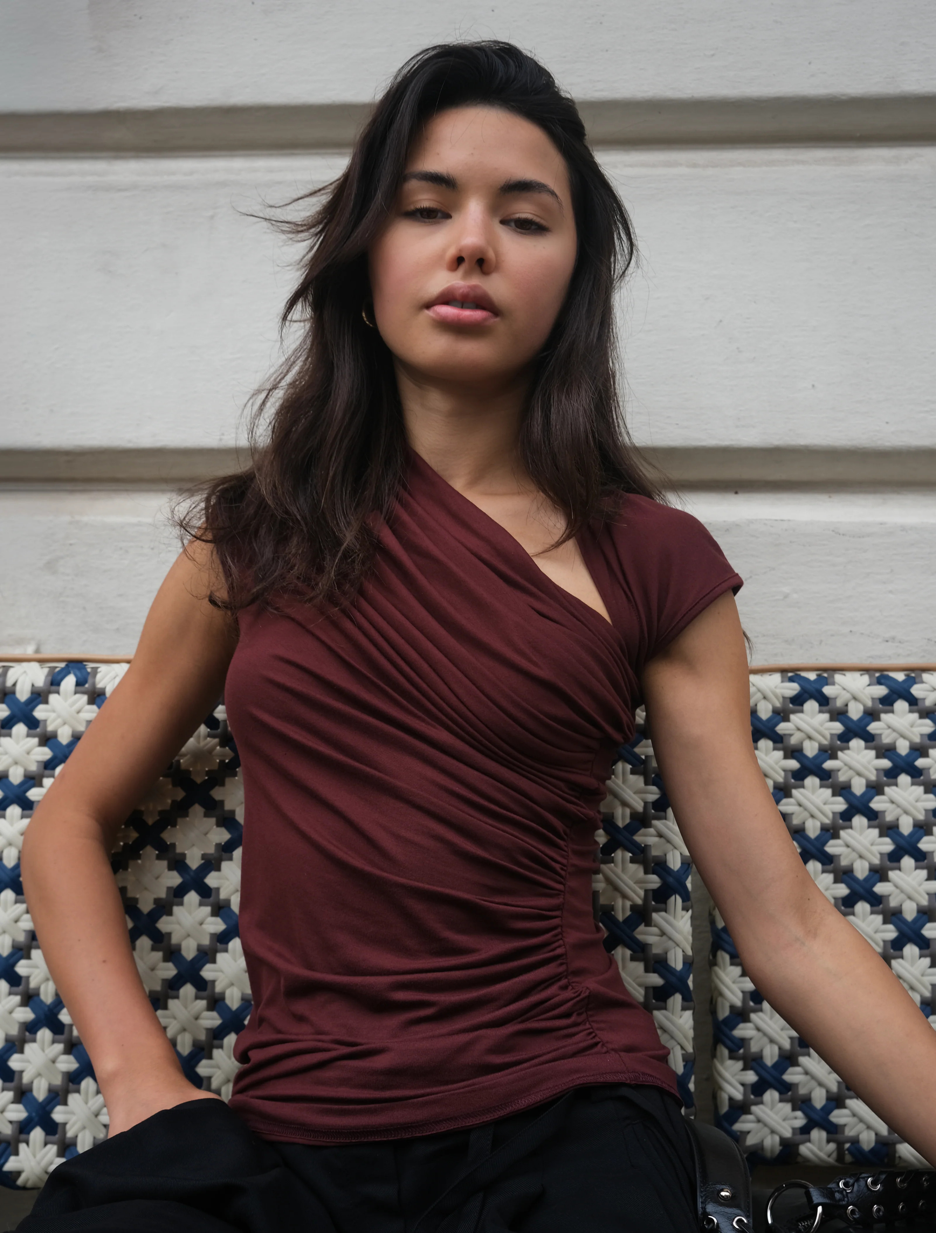 Scarab Micromodal Cut Out Top in Bordeaux | NinetyPercent
