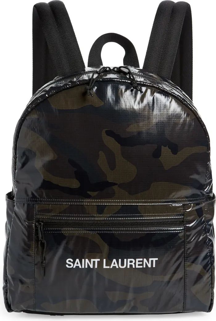 Saint Laurent Nuxx Camo Print Nylon Backpack | Nordstrom | Nordstrom