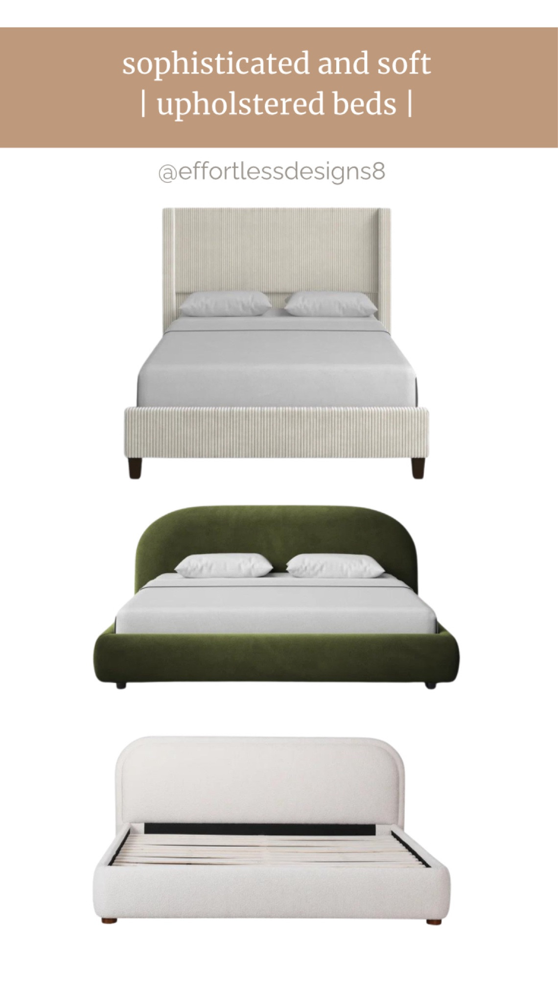 Capture warm sophistication with these soft upholstered bed frames dripping with cozy and calm.

#LTKHome #LTKSeasonal