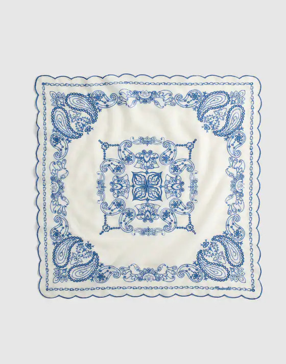 Organic Cotton Eyelet Bandana | Madewell